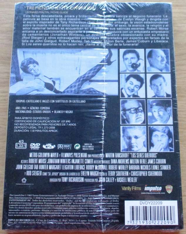 LOS SERES QUERIDOS DVD [BBOX 6] Region 2