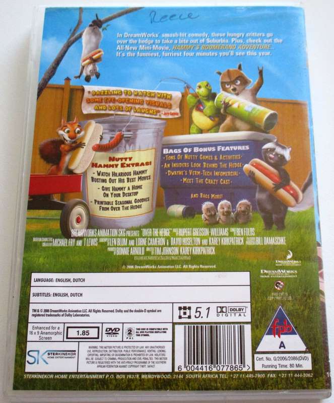 OVER THE HEDGE 2 Disc DVD [BBOX 12]