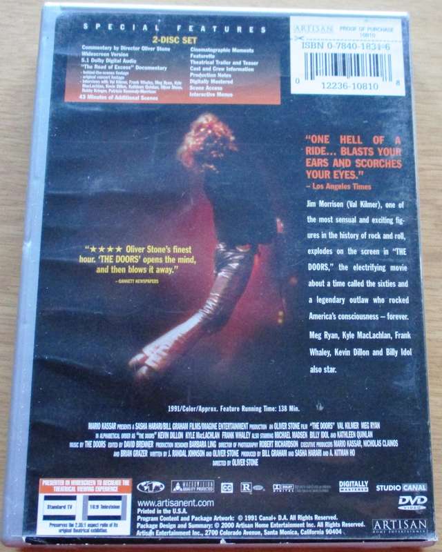 THE DOORS Special 2 Disc Edition 2xDVD [BBOX 6] Region 2