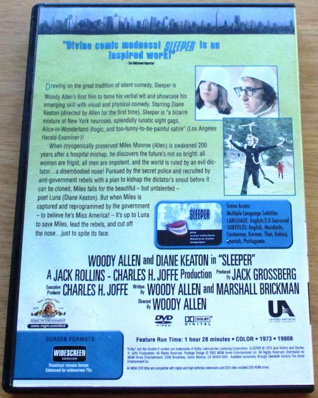 SLEEPER Woody Allen Diane Keaton  DVD [BBOX 6] Region 1