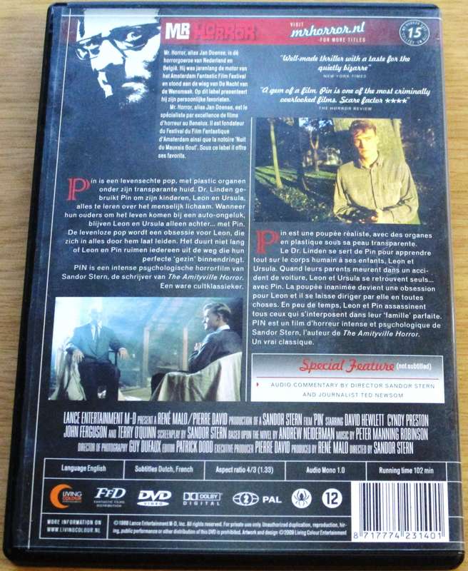 PIN Horror DVD [BBOX 7] Region 2