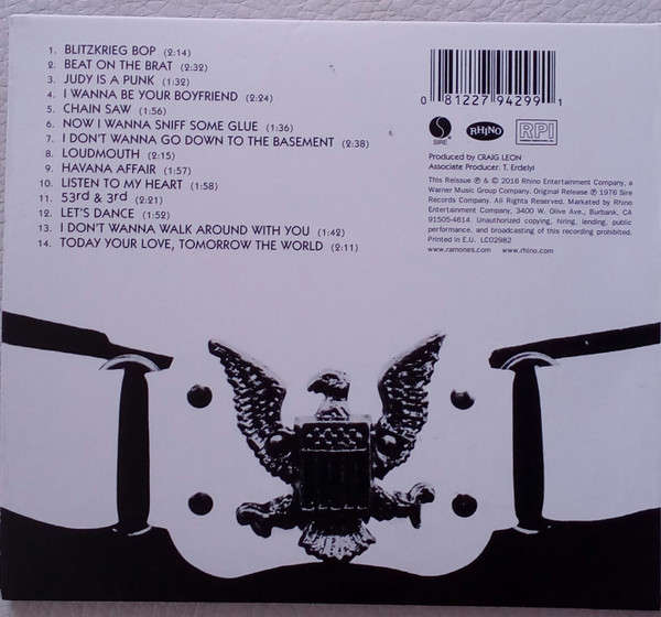 RAMONES Ramones (40th Anniversary) Digisleeve CD