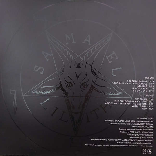 LUCIFER [Electronic Experimental Band] Black Mass LP VINYL RECORD