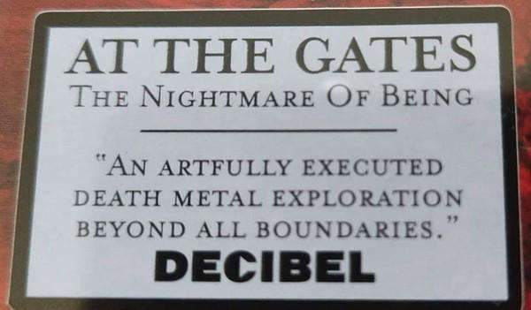 AT THE GATES The Nightmare of Being CD