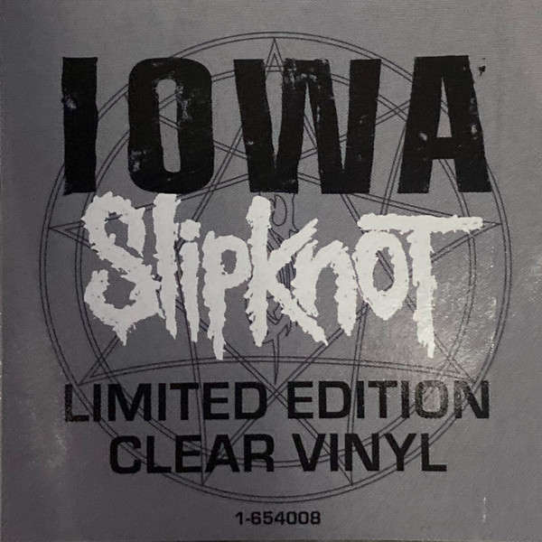 SLIPKNOT Iowa Ltd Edition CLEAR LP VINYL RECORD