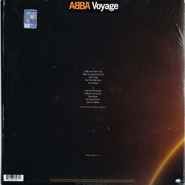 ABBA Voyage Standard Black VINYL Record with Poster & Postcard