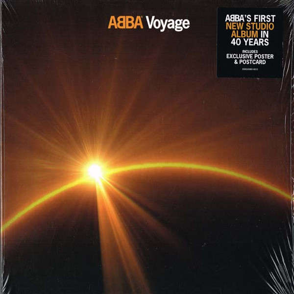 ABBA Voyage Standard Black VINYL Record with Poster & Postcard