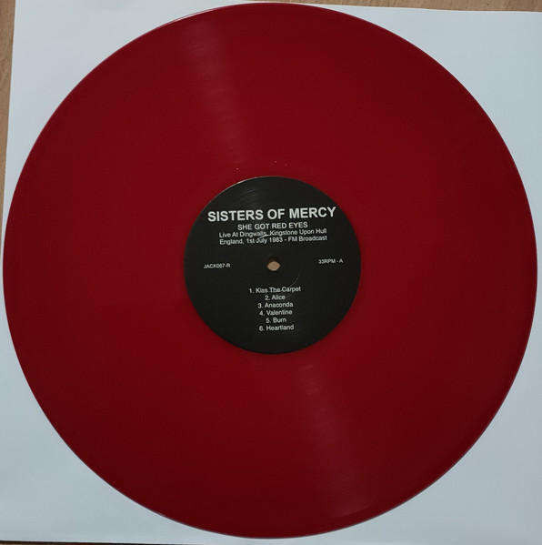 THE SISTERS OF MERCY Shes Got Red Eyes Ltd Edition RED LP VINYL Record [Bauhaus]