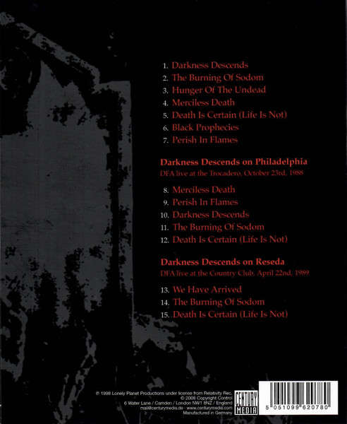 DARK ANGEL Darkness Descends Ltd Black Edition CD