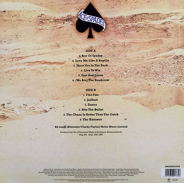 MOTORHEAD Ace of Spades LP Vinyl Record
