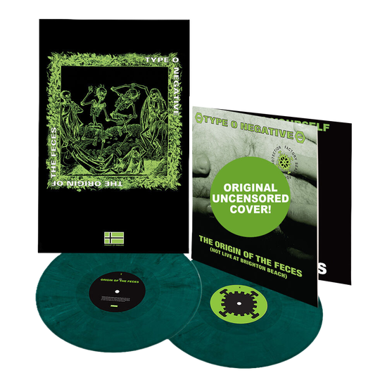 TYPE O NEGATIVE The Origin Of The Feces GREEN / BLACK MARBLE 2xLP VINYL Record