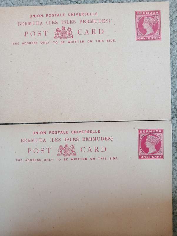VERY FINE EARLY QV UNUSED CARDS CAYMAN ISL-BERMUDA ETC -SEE BELOW