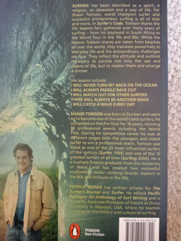 SIGNED BOOKS ON AUCTION TODAY  READ BELOW  " LEGEND SURFUR SHAUN TOMSOM-SIGNED "