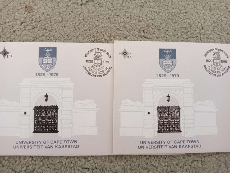 RSA-SOME VERY SCARCE SIGNED OFFICIAL FDC`S AND ERRORS !!!   - NB   READ BELOW