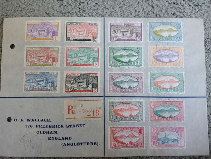 GUADELOUPE-SCARCE STUNNING COVER-INVESTMENT ITEM !!!!! TO A DEALER IN ENGLAND