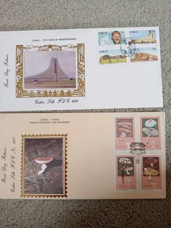 TRANSKEI/CISKEI-WONDERFUL AND SCARCE LIMITED " SILK COVERS "  SEE ALL LISTED