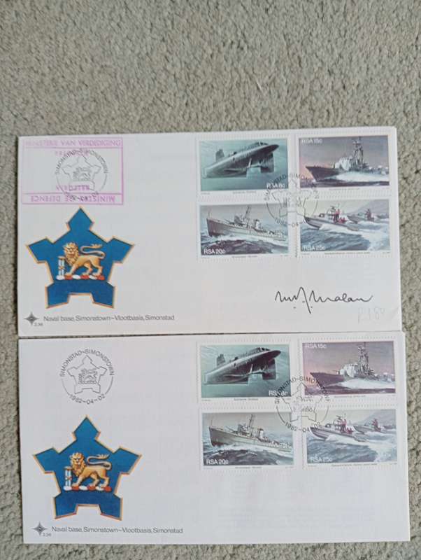 RSA-SOME VERY SCARCE OFFICIAL SIGNED FDC-SEE THEM ALL TODAY