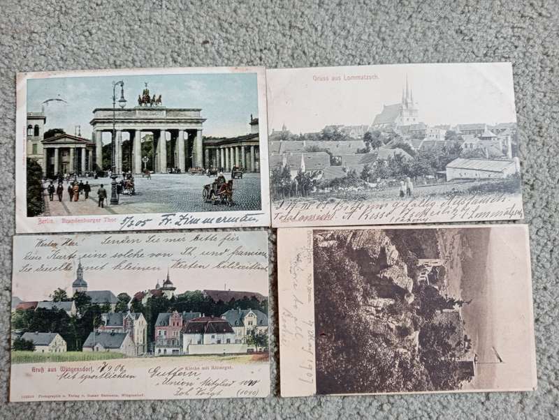 EARLY 1900`S LOVELY POSTCARDS FROM GERMANY TO ENGLAND-SEE BELOW  ANY BUY NOWS GET FREE CARD