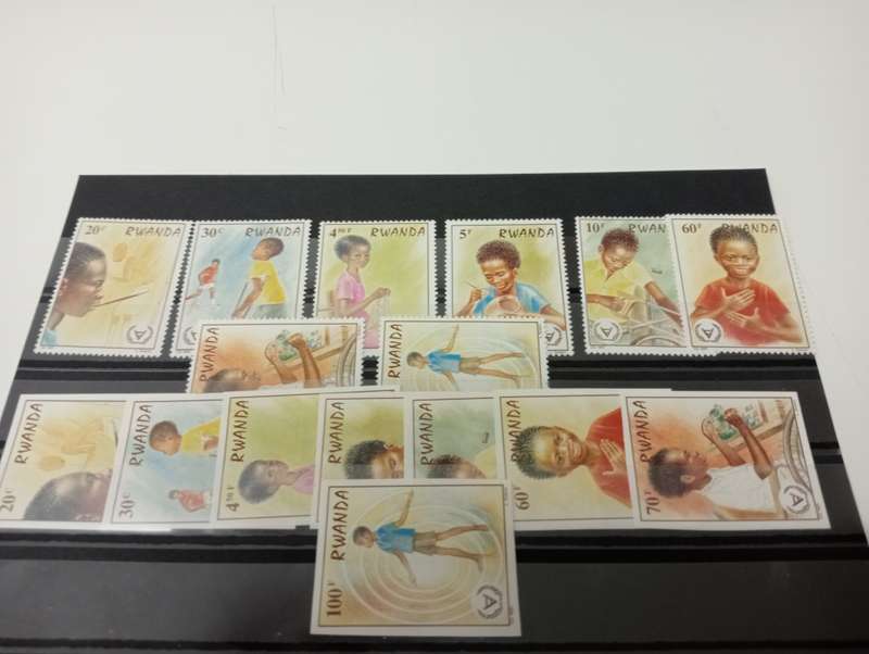 RWANDA-  SCARCE SETS/MINI SHEETS,SOME WITH IMPERF ISSUES-THESE ARE NOT EASY !!