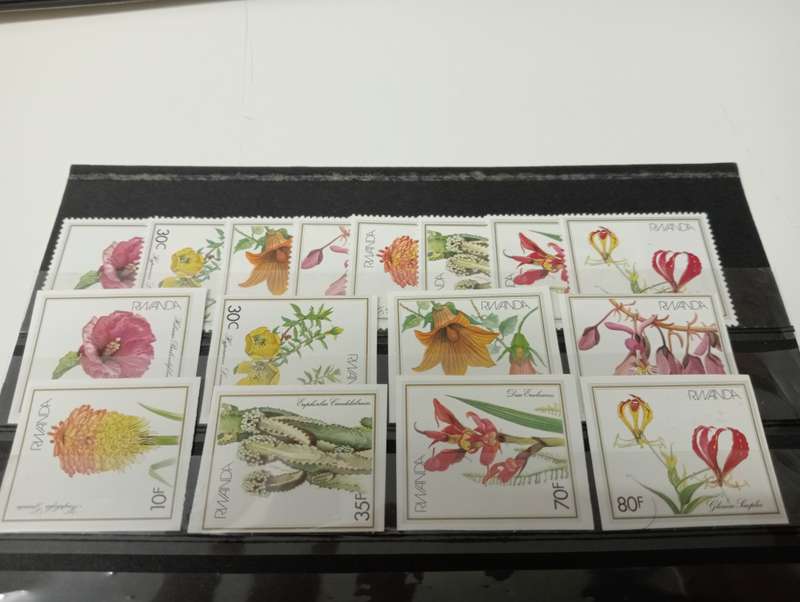 RWANDA-  SCARCE SETS/MINI SHEETS,SOME WITH IMPERF ISSUES-THESE ARE NOT EASY !!