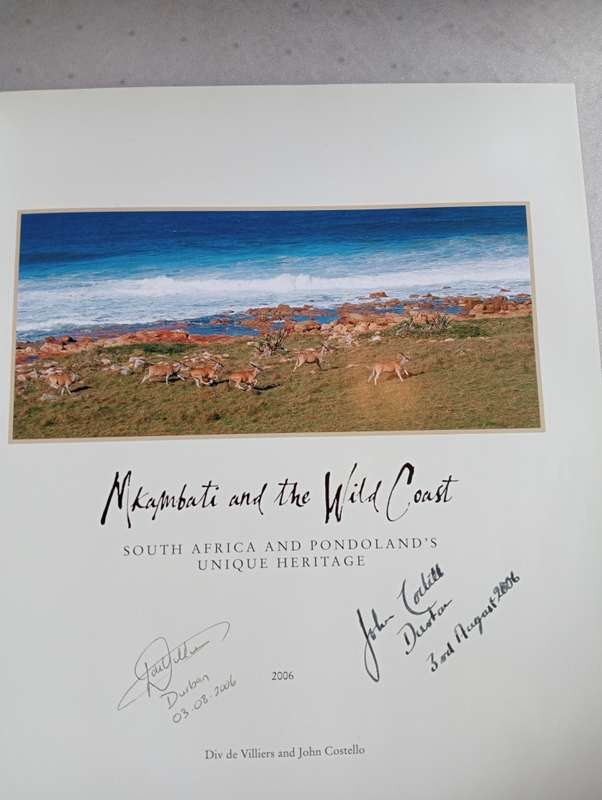 SIGNED BOOKS ON AUCTION TODAY-SOME VERY SCARCE " SUPERB COFFEE TABLE BOOK WILD COAST     "