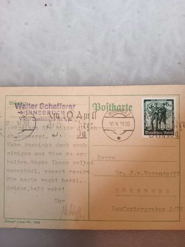GERMAN WAR MAIL VERY SCARCE,MILITARY CIVIL,INFLATION.  SEE OTHER ON AUCTION !!!! SIGNED !!