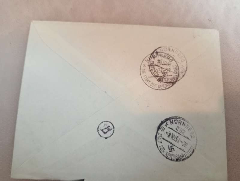 GERMAN WAR MAIL VERY SCARCE,MILITARY CIVIL,INFLATION.  SEE OTHER ON AUCTION !!!! NUREMBERG CACHET !!