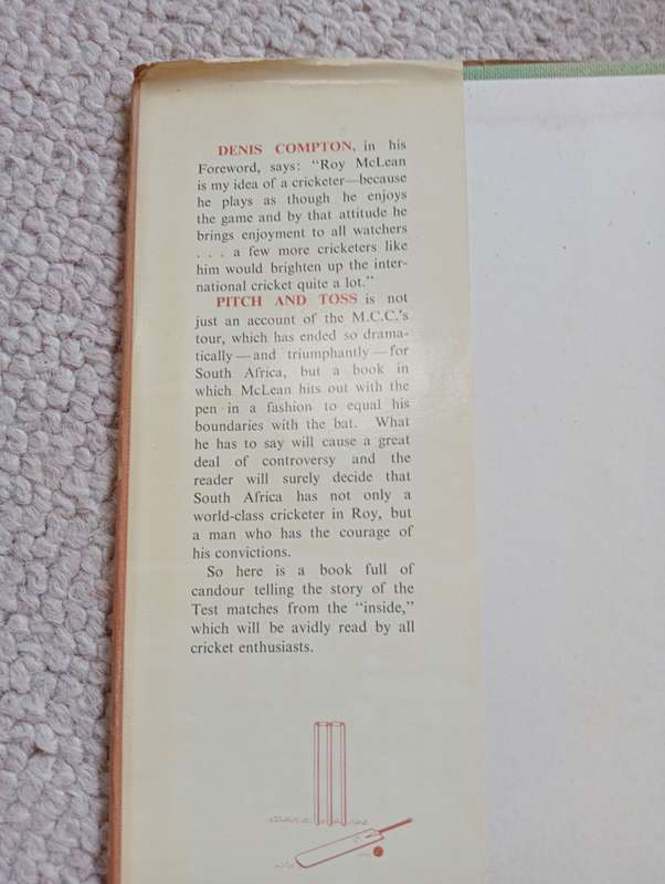 SIGNED BOOKS ON AUCTION TODAY- " VERY SCARCE SIGNED CRICKET BOOK-SEE BELOW  !!!   "