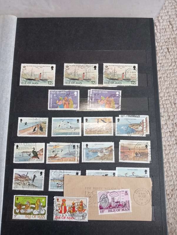 ISLE OF MAN-LARGE COLLECTION IN STOCKBOOK