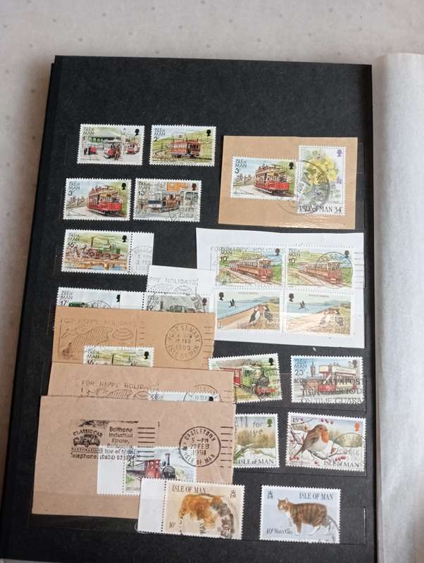 ISLE OF MAN-LARGE COLLECTION IN STOCKBOOK