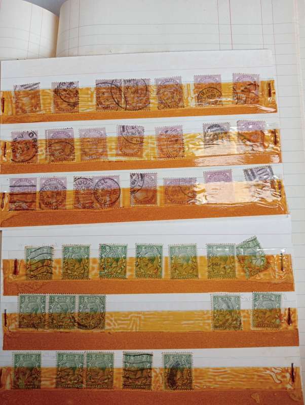 GB-SOME EARLIES ON CARDS ETC RESEARCH WILL PAY !!!! THE TAPE STRIPS HAS NOT AFFECTED THE STAMPS