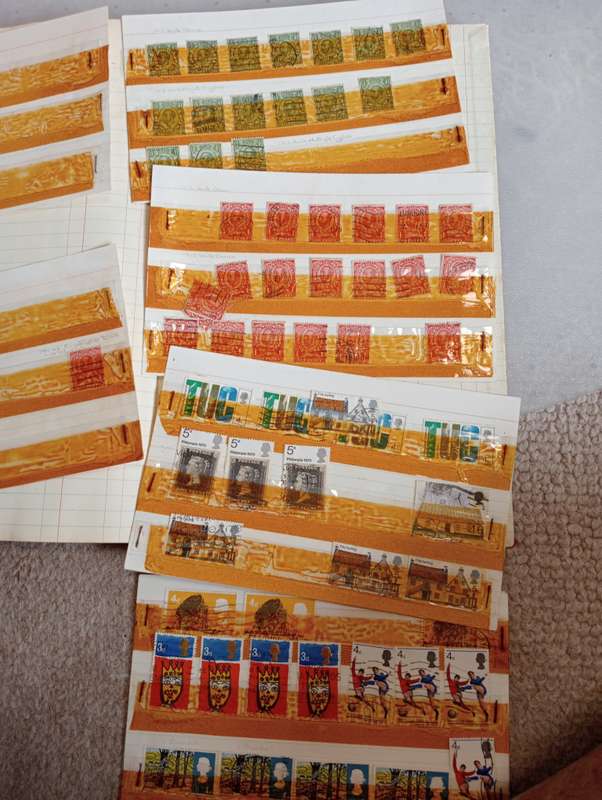 GB-SOME EARLIES ON CARDS ETC RESEARCH WILL PAY !!!! THE TAPE STRIPS HAS NOT AFFECTED THE STAMPS