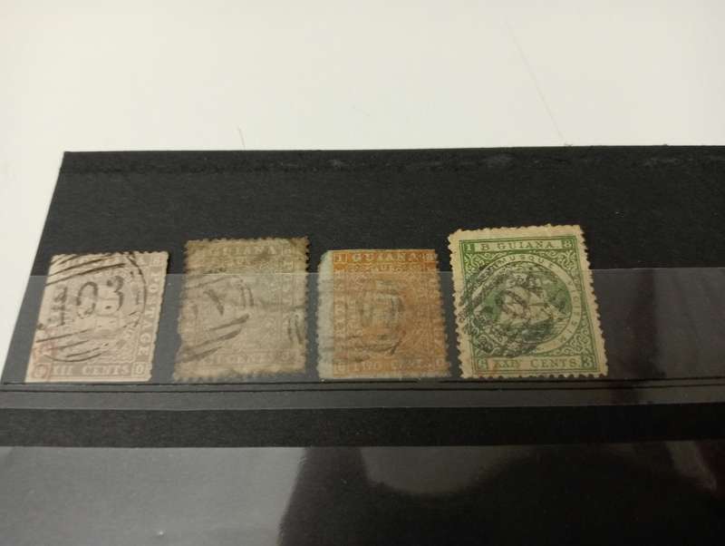 BRITISH GUIANA-SCARCE VERY EARLIES-MIXED CONDITION