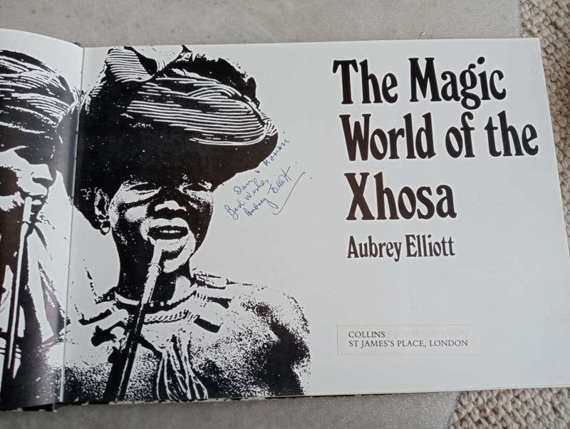 SIGNED BOOKS ON AUCTION TODAY- "   SCARCE HARD COVER COFFEE TABLE BOOK-XHOSA PEOPLE   "