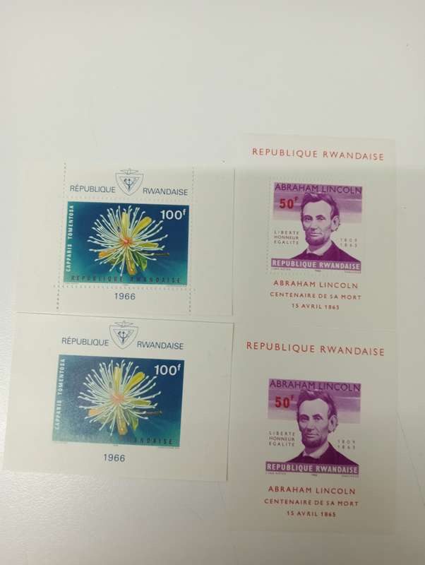 RWANDA-  SCARCE MINI SHEETS  IMPERF ISSUES + NORMAL-THESE ARE NOT EASY !! SEE MORE LOT !!!!!!!!!!!!