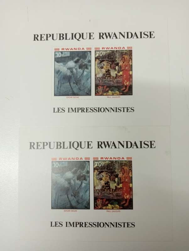 RWANDA-  SCARCE MINI SHEETS  IMPERF ISSUES + NORMAL-THESE ARE NOT EASY !! SEE MORE LOT !!!!!!!!!!!!