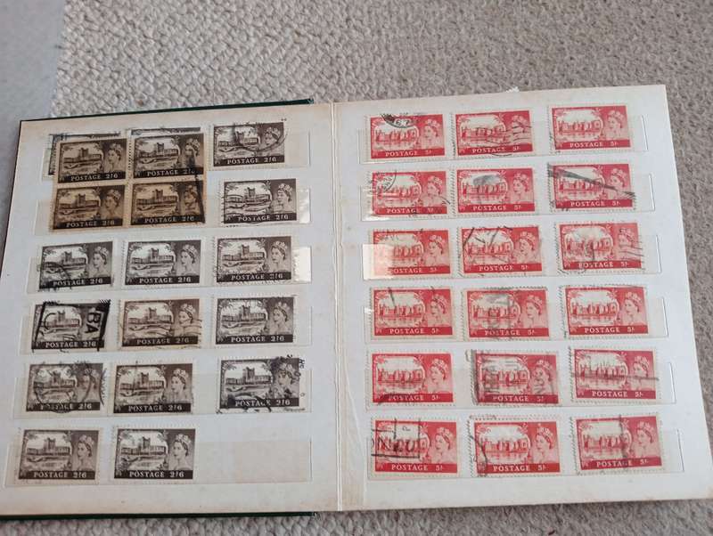 GB-USEFUL COLLECTION OF ONLY HIGH VALUES QEII AND OTHER BACK OF THE BOOK