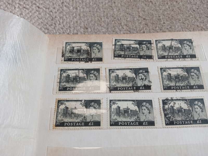 GB-USEFUL COLLECTION OF ONLY HIGH VALUES QEII AND OTHER BACK OF THE BOOK