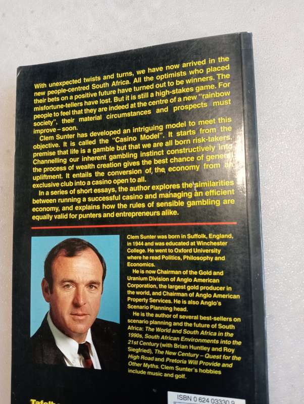 SIGNED BOOKS ON AUCTION TODAY- " THE CASINO MODEL-BY FAMOUS CLEM SUNTER -SIGNED   "