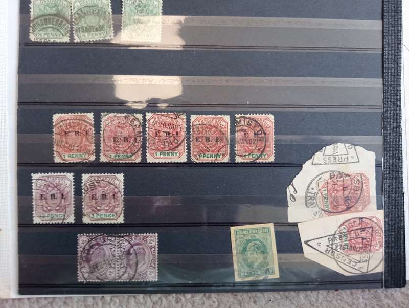 TVL-A VERY SCARCE COLLECTION OF CANCELS ETC ON PAGES INTERESTING LOTS !!! NB SEE BELOW