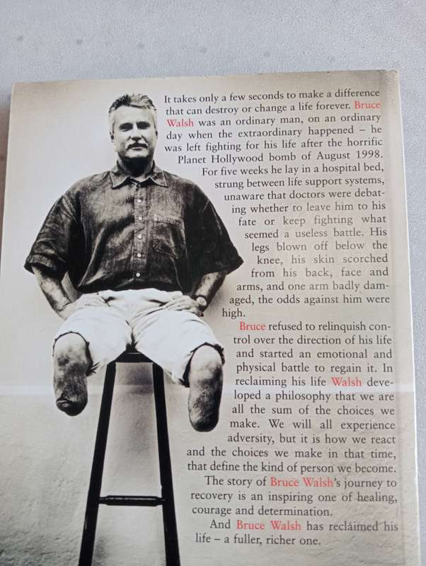 SIGNED BOOKS ON AUCTION TODAY-SOME VERY SCARCE " THE MAN WHO SURVIVED THE PLANET HOLLYWOOD BOMB   "