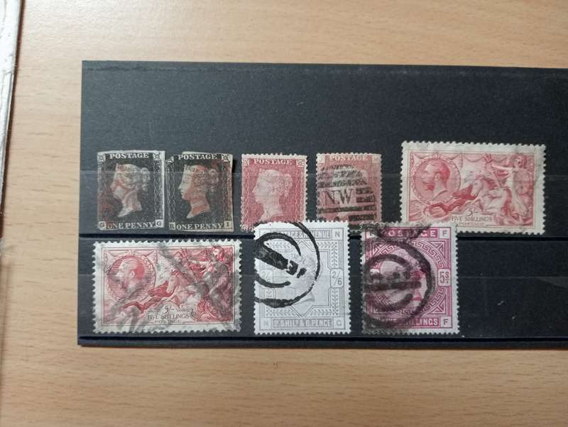 GB-SOME EXPENSIVE CLASSICS-TWO PENNY BLACKS [ BOTH ARE SPACE FILLERS ] REST FINE USED