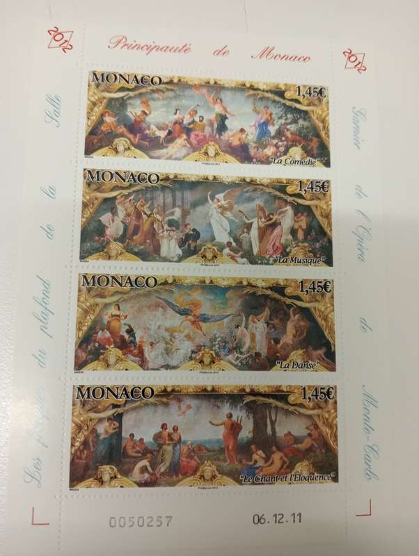 MONACO-SCARCE VERY MODERN EURO MINI SHEETS POST OFFICE FRESH  BUY NOW`S GETS FREE ITEMS