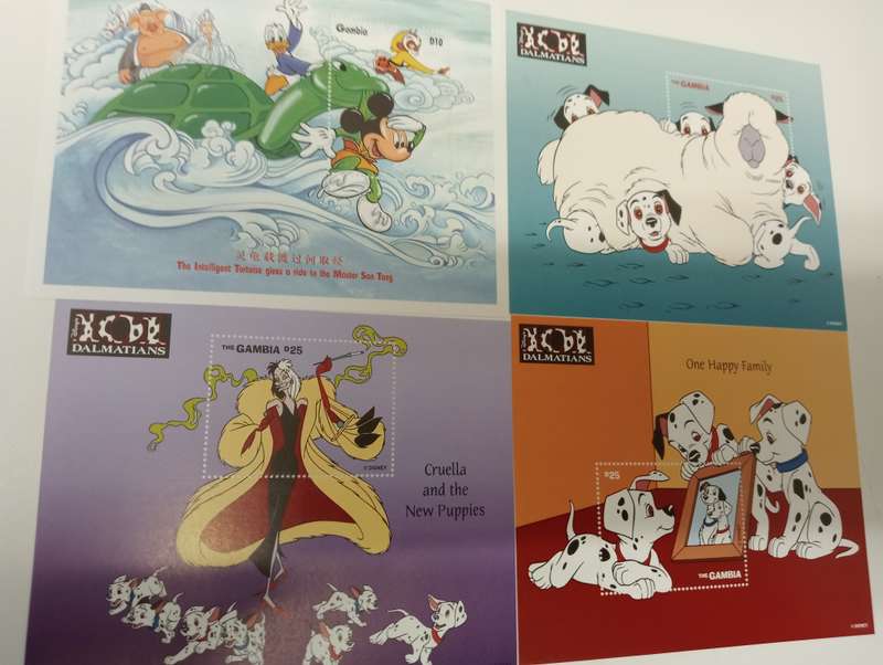 DISNEY    4 POST OFFICE FRESH MINI SHEETS-BUY NOW`S GET FREE SHEET