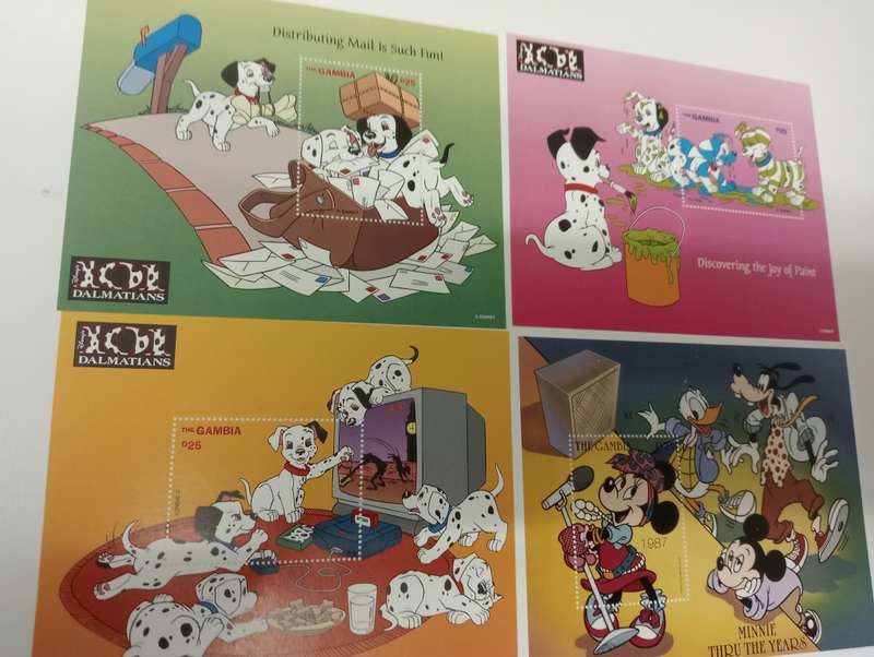 DISNEY    4 POST OFFICE FRESH MINI SHEETS-BUY NOW`S GET FREE SHEET