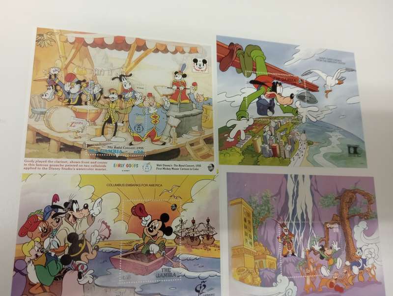 DISNEY    4 POST OFFICE FRESH MINI SHEETS-BUY NOW`S GET FREE SHEET