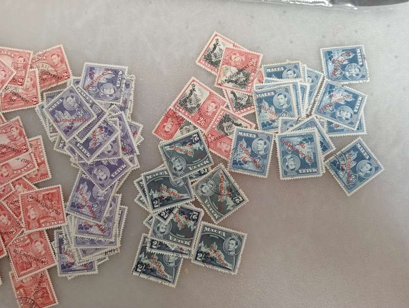 MALTA-THE LARGEST KGVI COLLECTION I HAVE  SEEN MUST REWARD WITH RESEARCH !!!! SEE BELOW-MANY MINT UM
