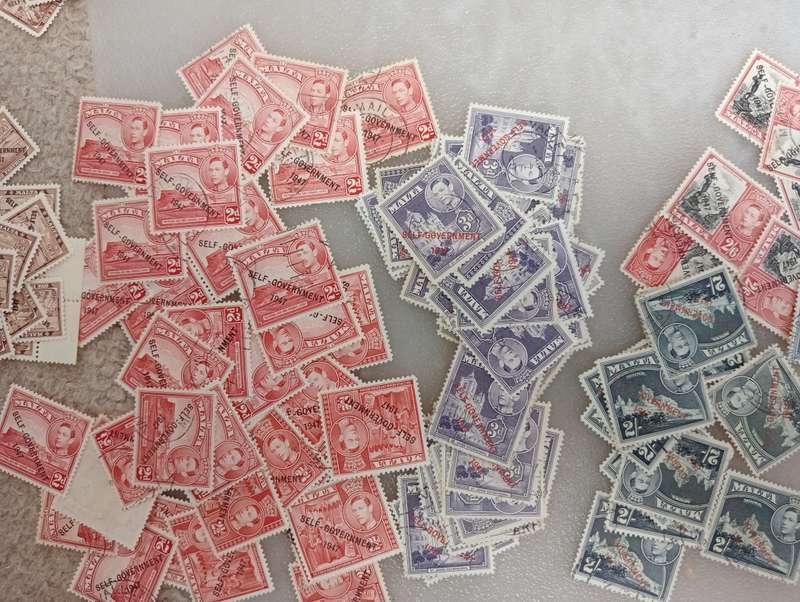 MALTA-THE LARGEST KGVI COLLECTION I HAVE  SEEN MUST REWARD WITH RESEARCH !!!! SEE BELOW-MANY MINT UM