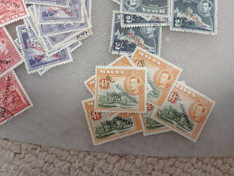 MALTA-THE LARGEST KGVI COLLECTION I HAVE  SEEN MUST REWARD WITH RESEARCH !!!! SEE BELOW-MANY MINT UM