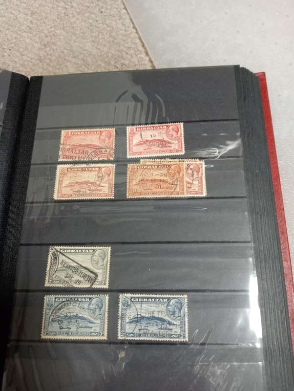 GIBRALTAR-STOCK BOOK-QV-QEII NOT ALL SHOWN,SOME CONDITION ISSUES-HIGH CAT VALUE !!